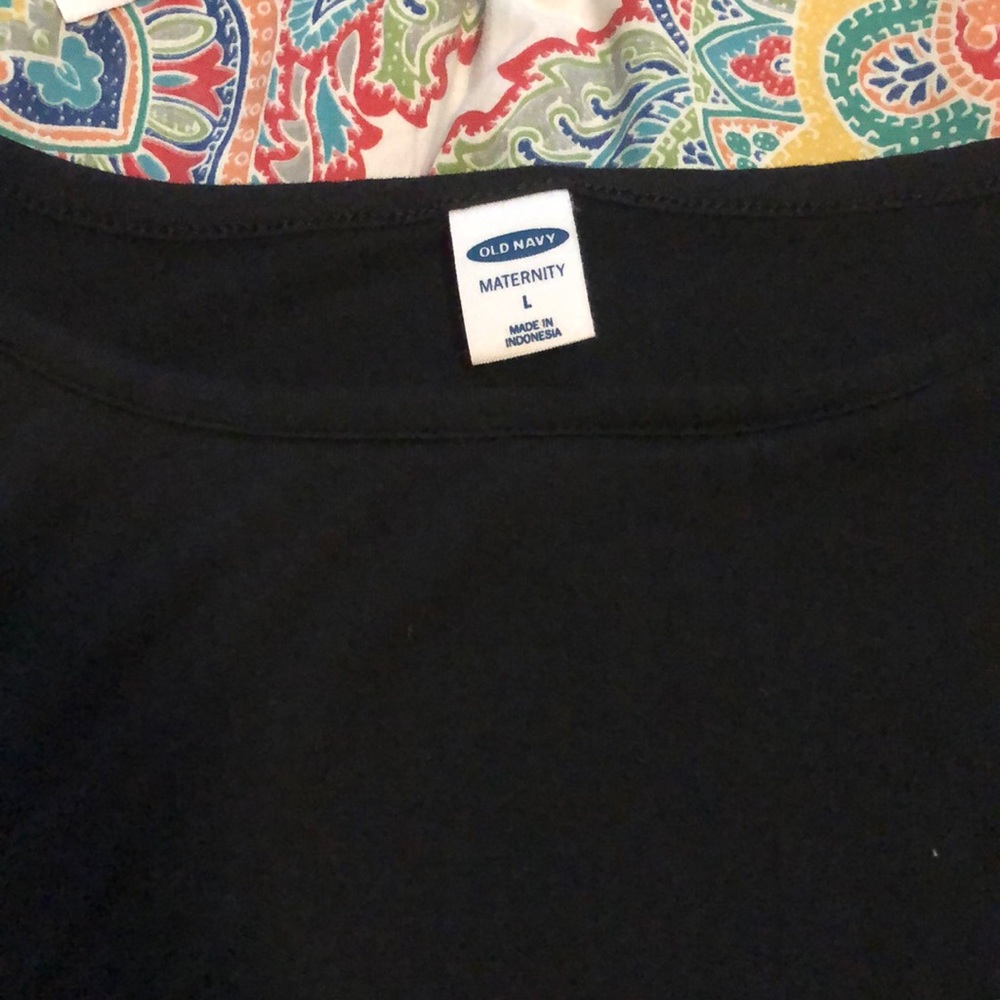 Black Maternity/Nursing Top